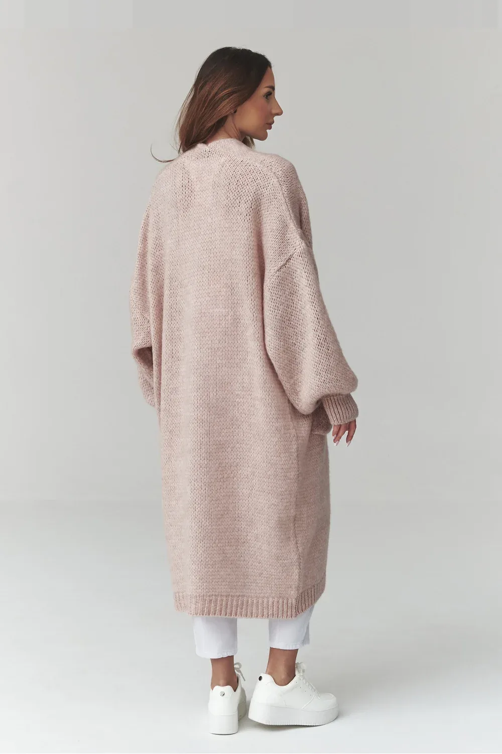 Makadamia Cardigan oversize rose