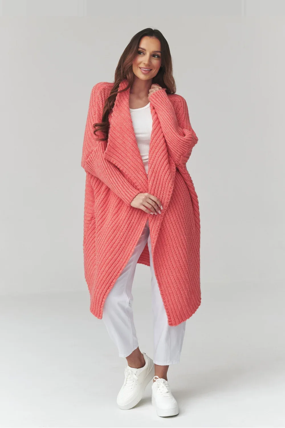 Cardigan oversize rose – Image 2