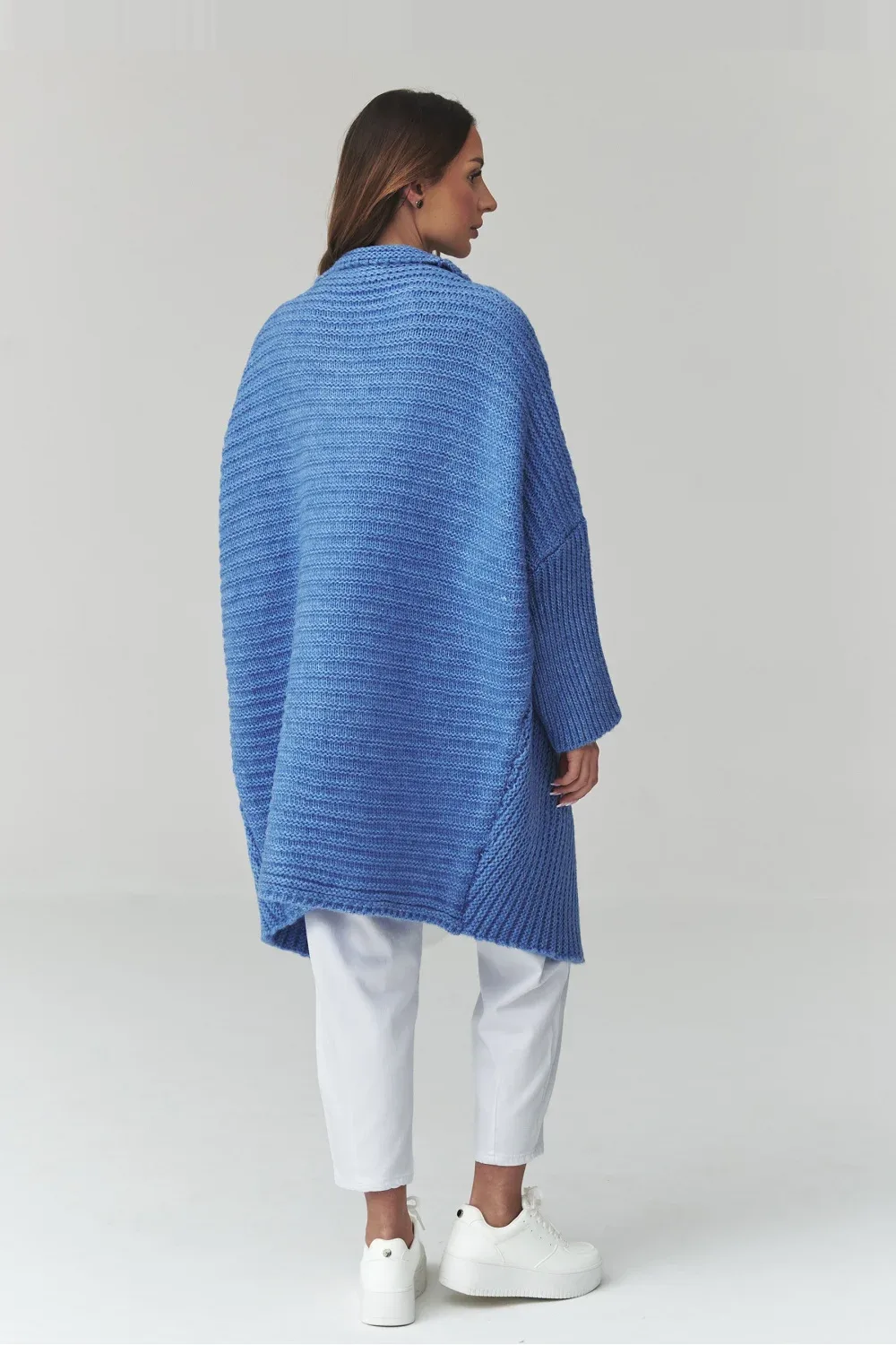 Cardigan oversize bleu – Image 3