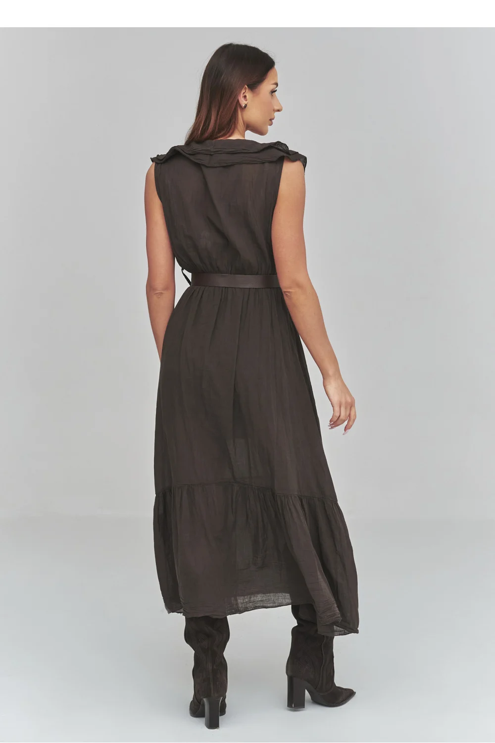 Robe de jour brune – Image 3