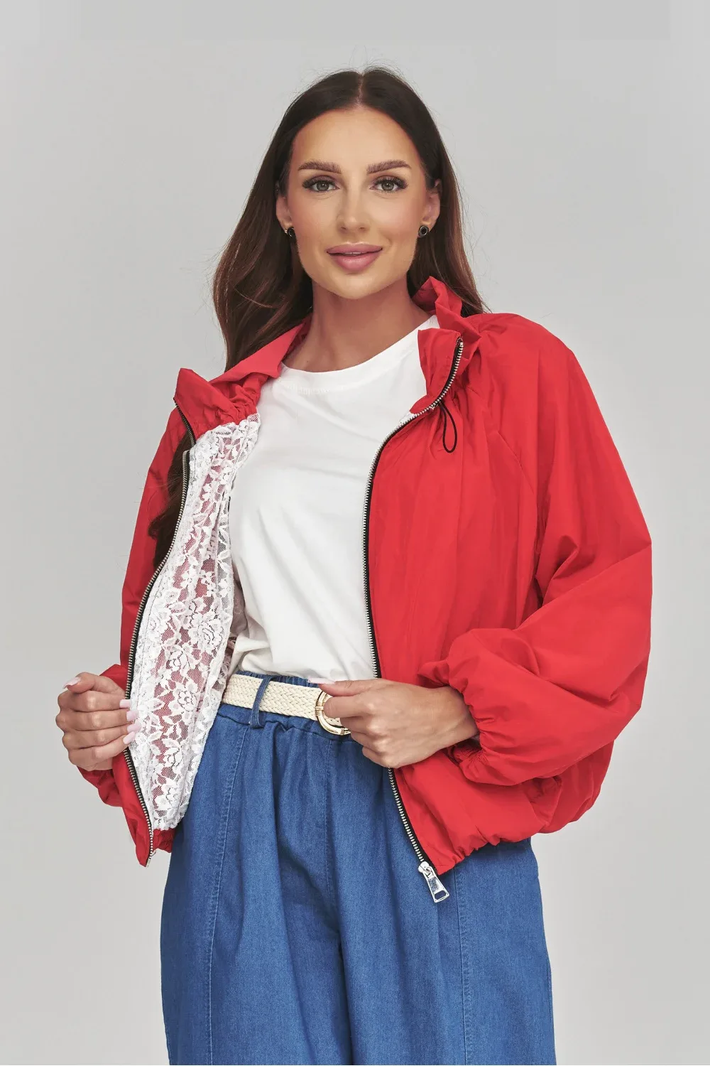 Makadamia Veste rouge à capuche