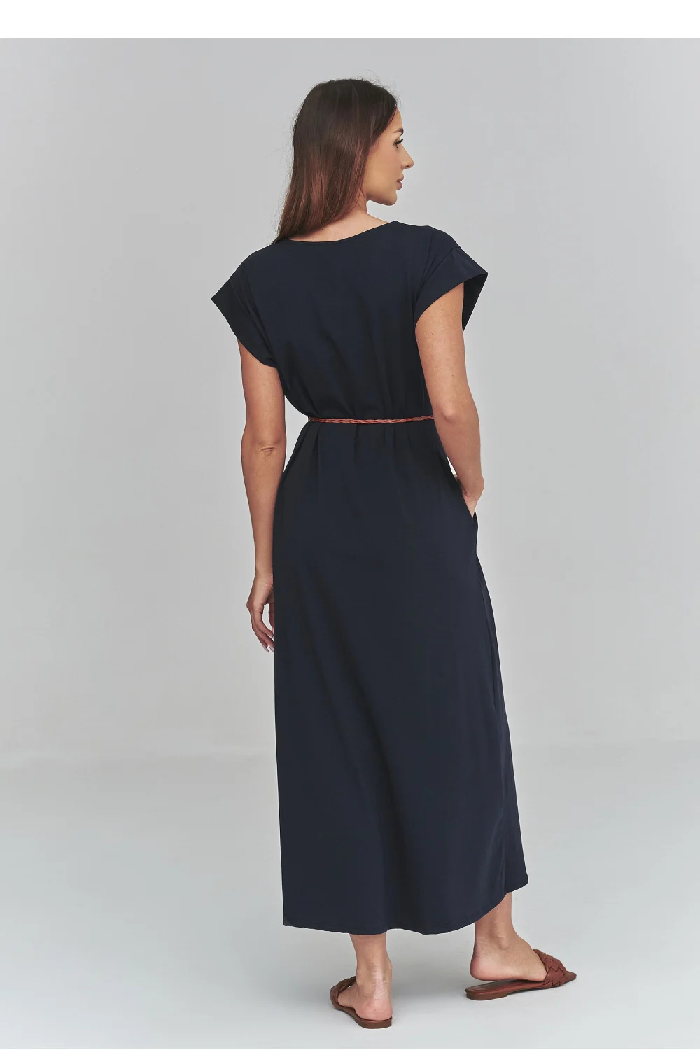 Robe de jour bleue marine – Image 3