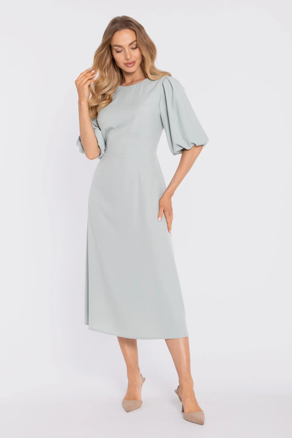 Robe de cocktail verte