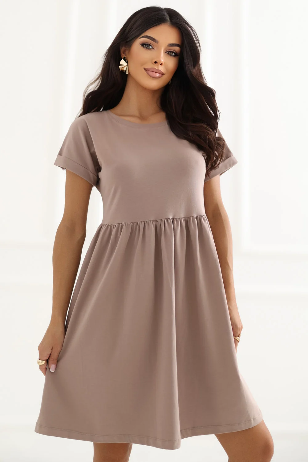 Robe de jour beige