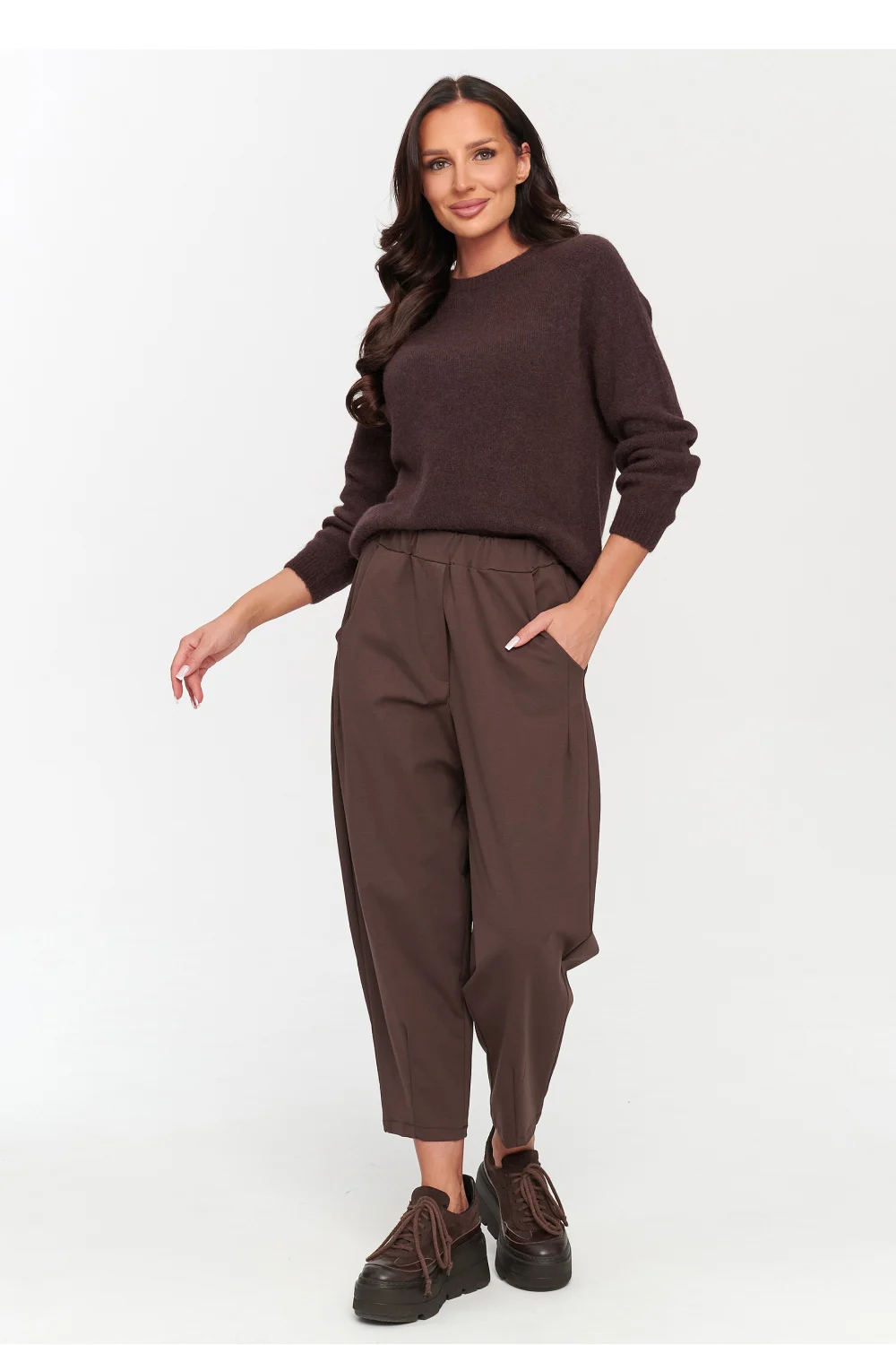 Pantalon femme brun – Image 2