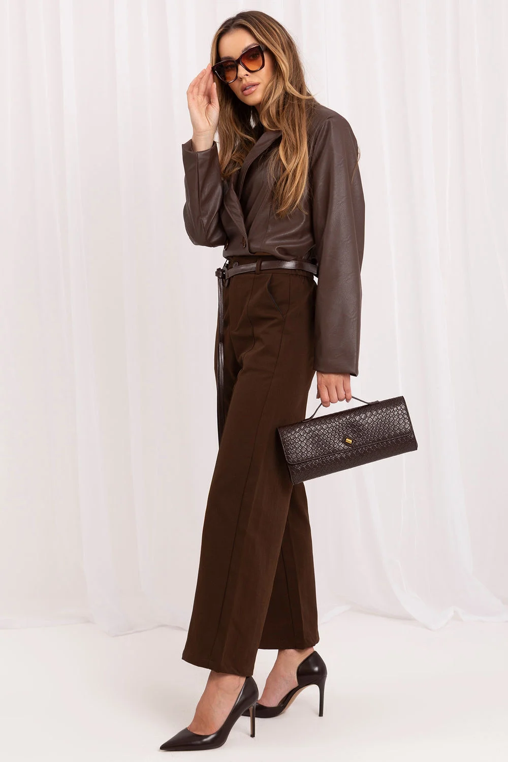 Pantalon femme brun – Image 2
