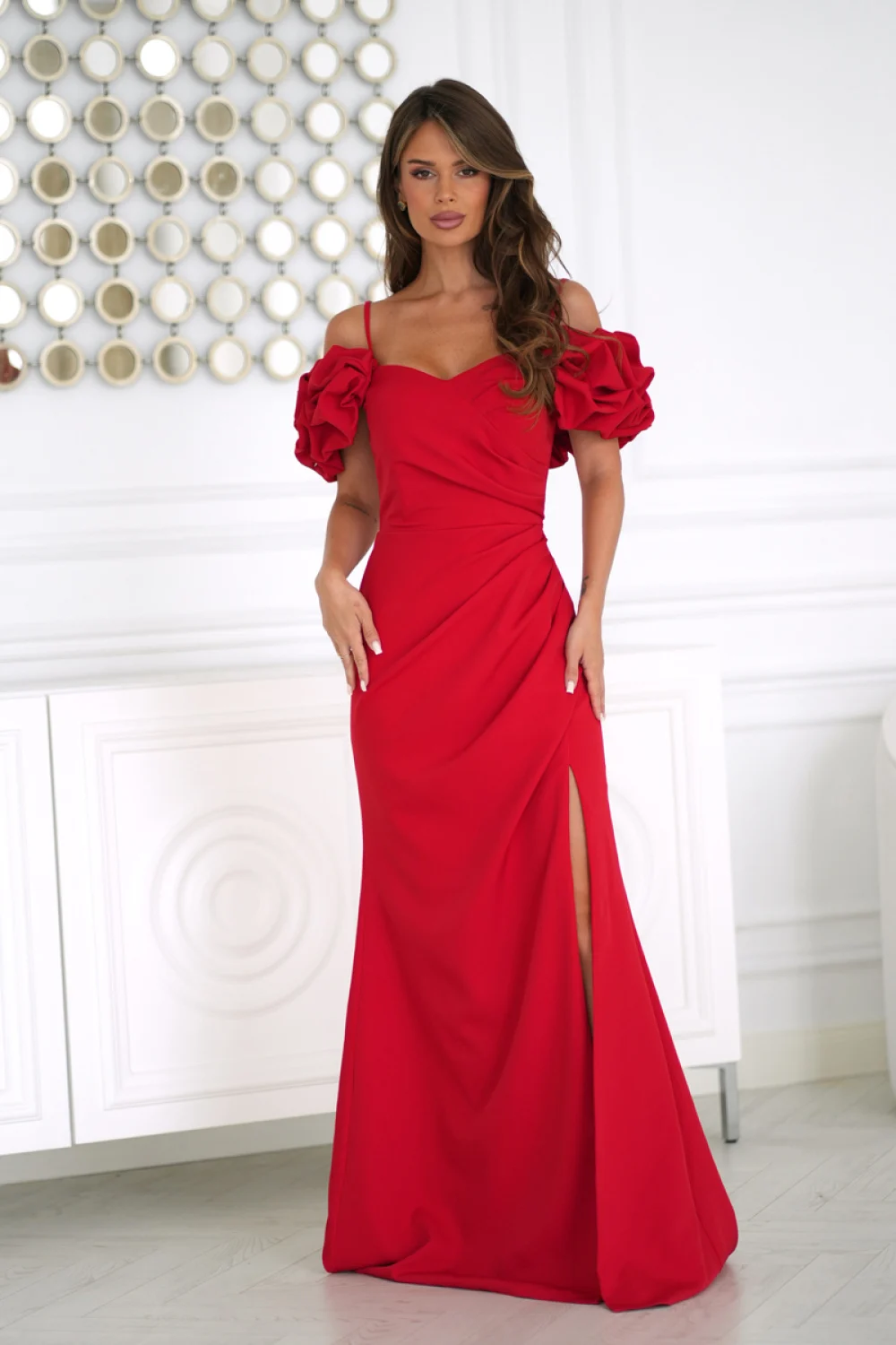 Robe longue rouge – Image 2