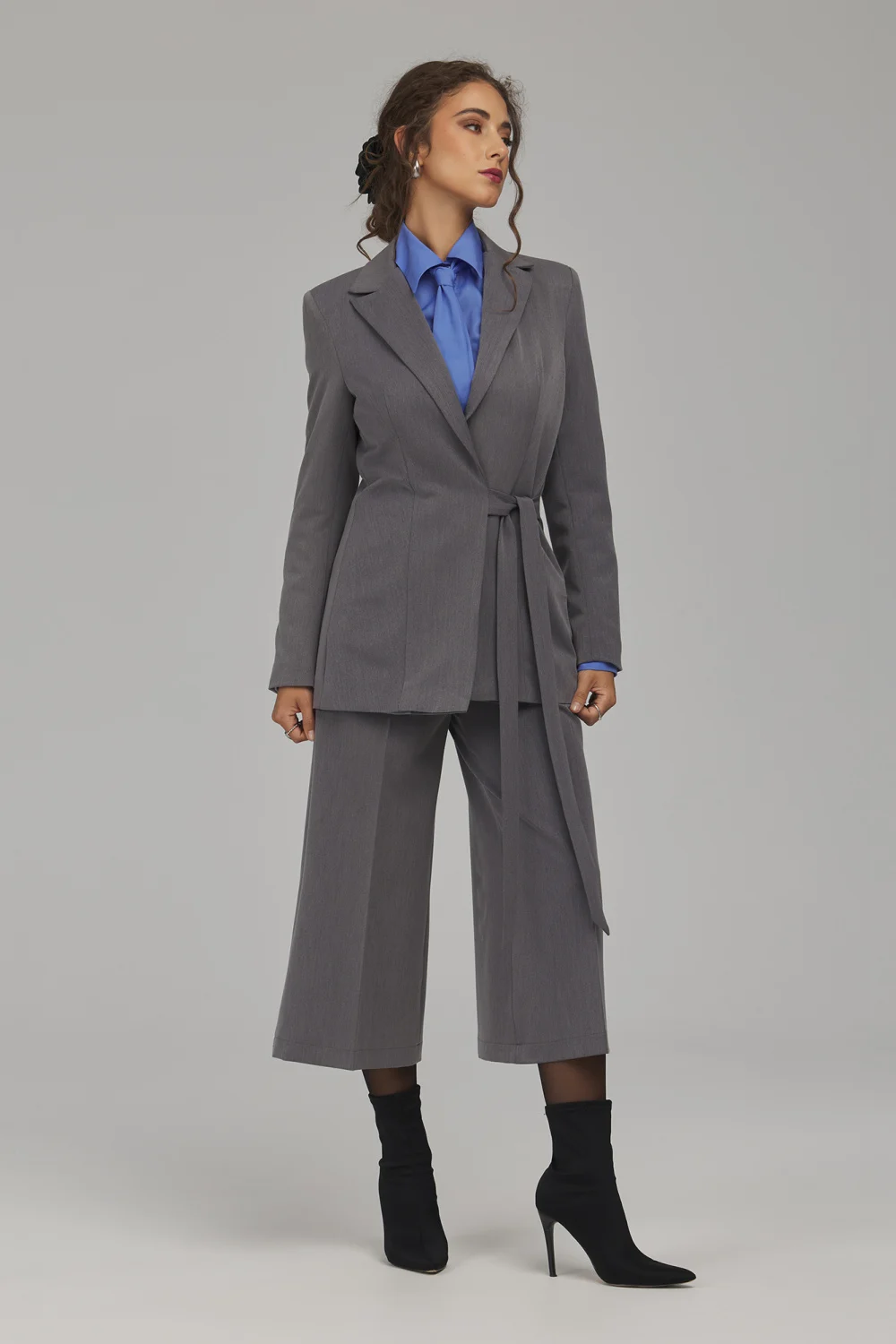 Blazer femme gris – Image 2