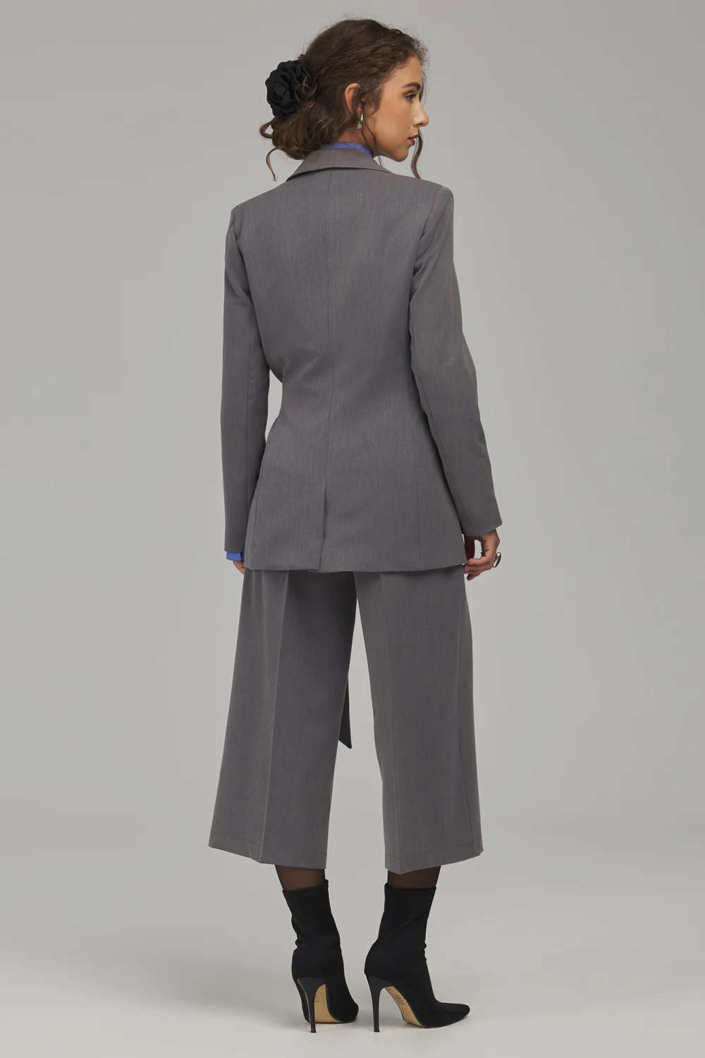 Blazer femme gris – Image 3