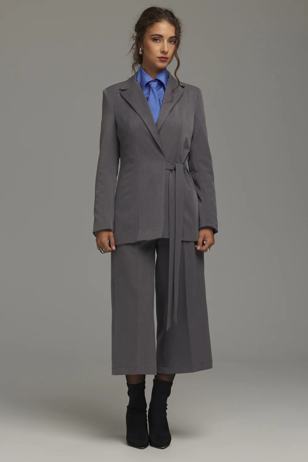 Blazer femme gris – Image 4