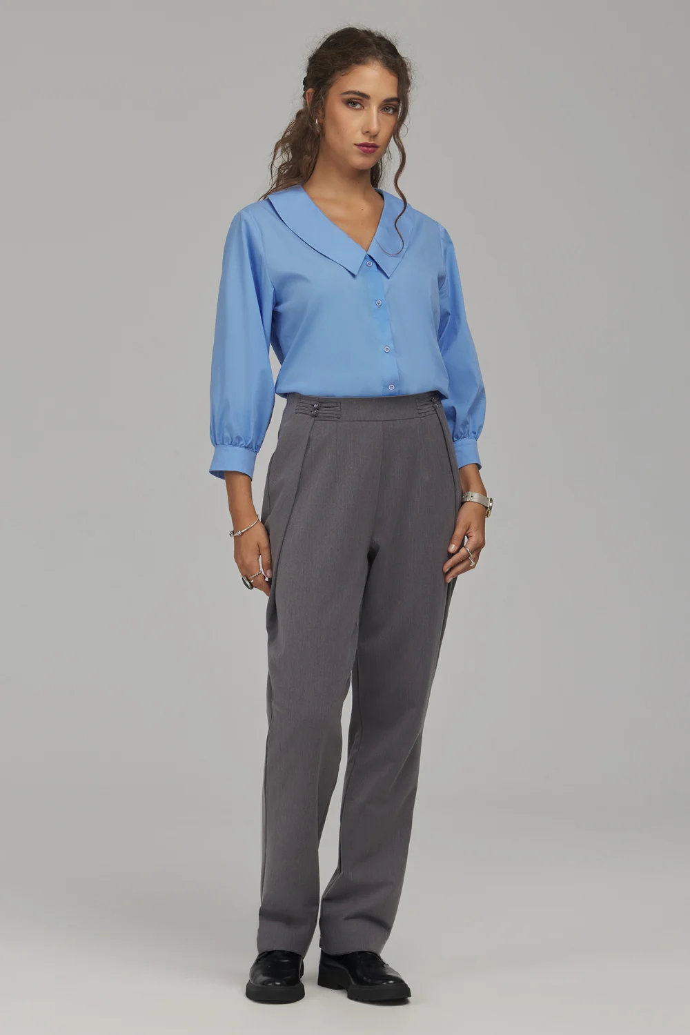 Pantalon femme gris – Image 2