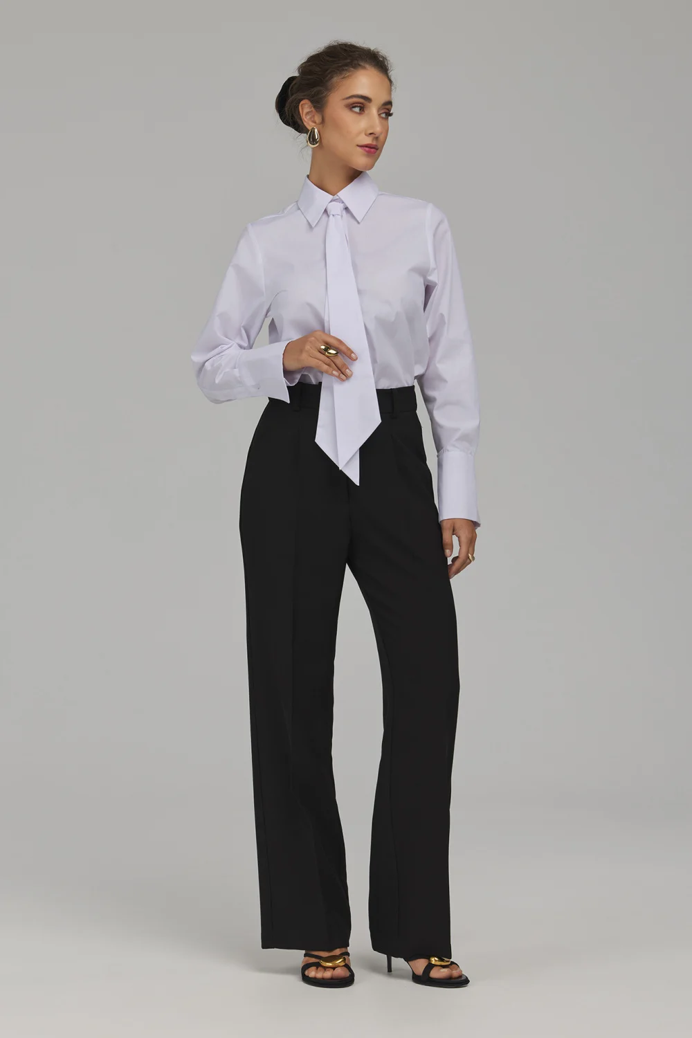 Chemise manche longue blanche – Image 2