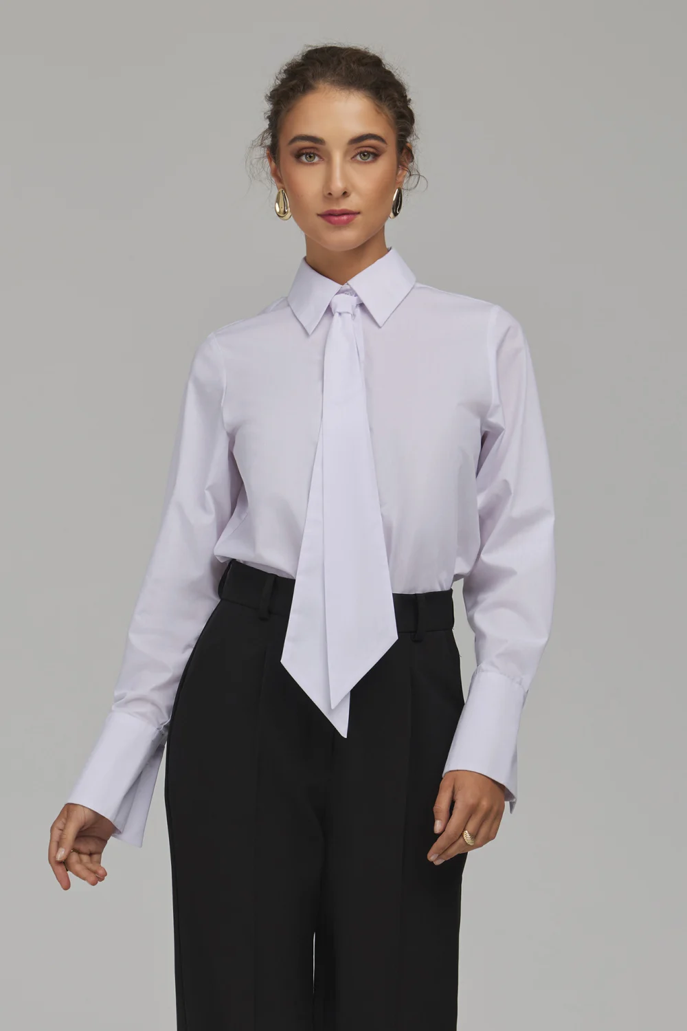 Chemise manche longue blanche – Image 4
