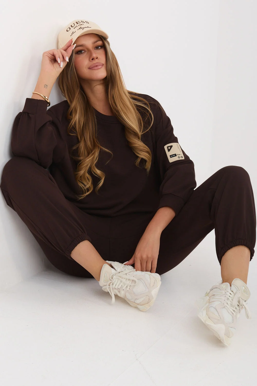 Rue Paris Ensemble sweat brun