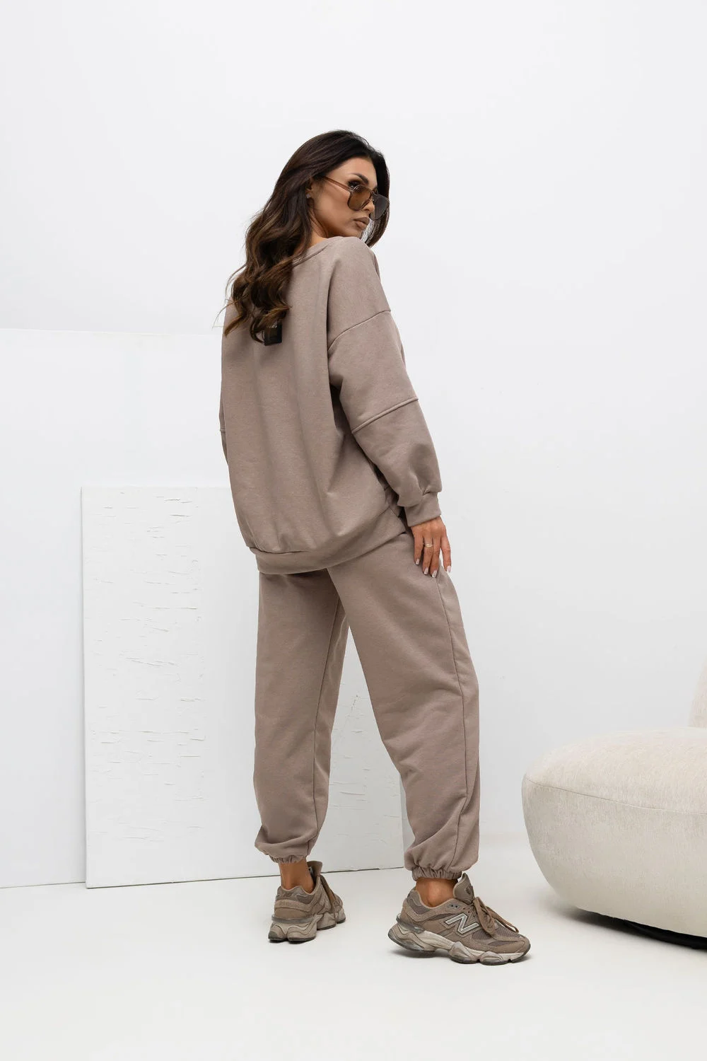 Rue Paris Ensemble sweat beige