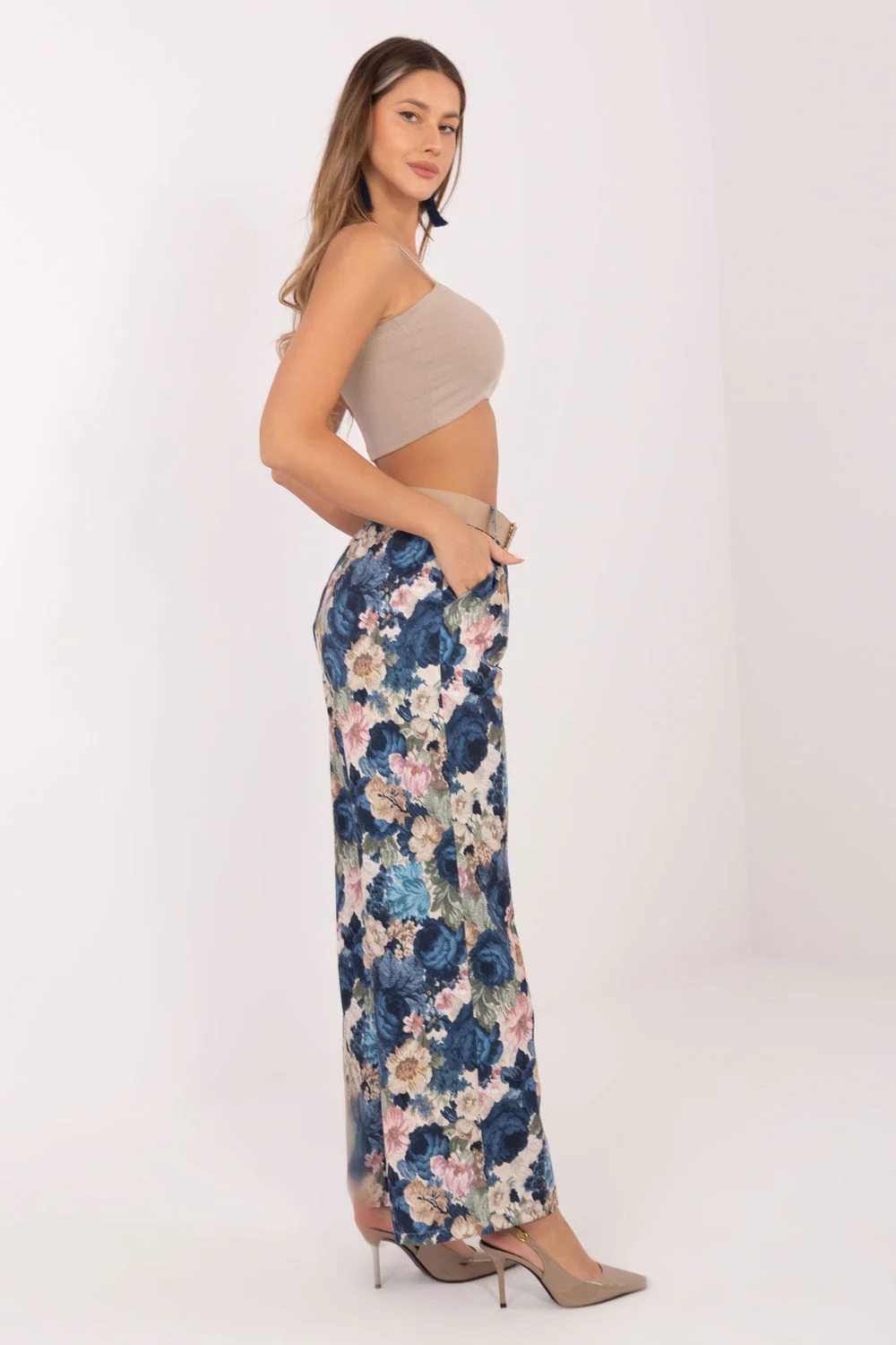 Pantalon large bleu – Image 3
