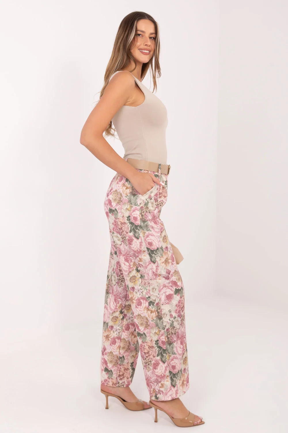 Pantalon large rose – Image 2