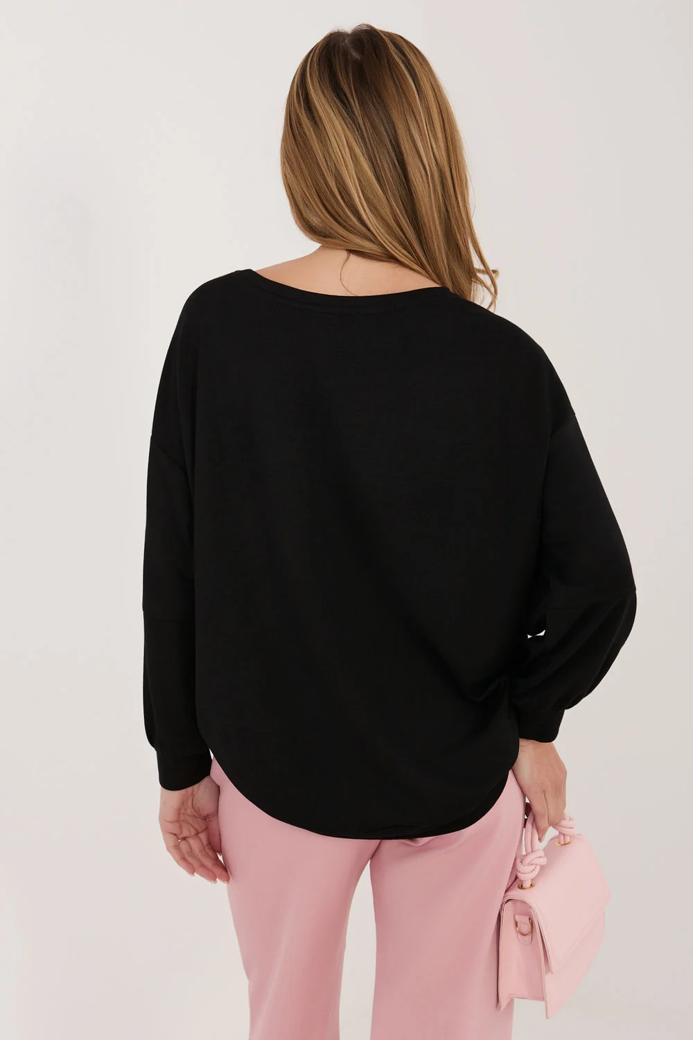 Sweatshirt noir brodé – Image 3