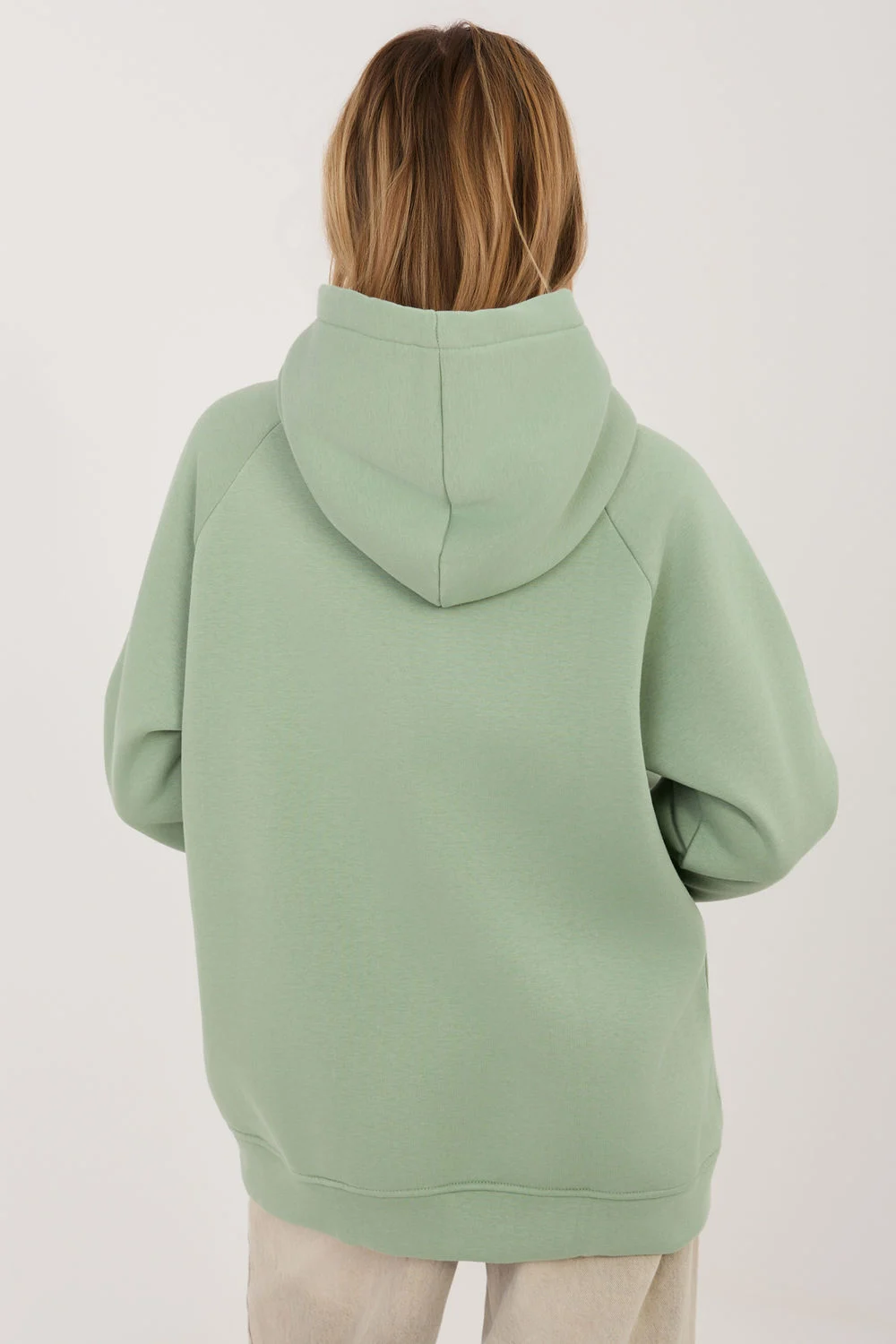 Rue Paris Sweatshirt à capuche vert brodé
