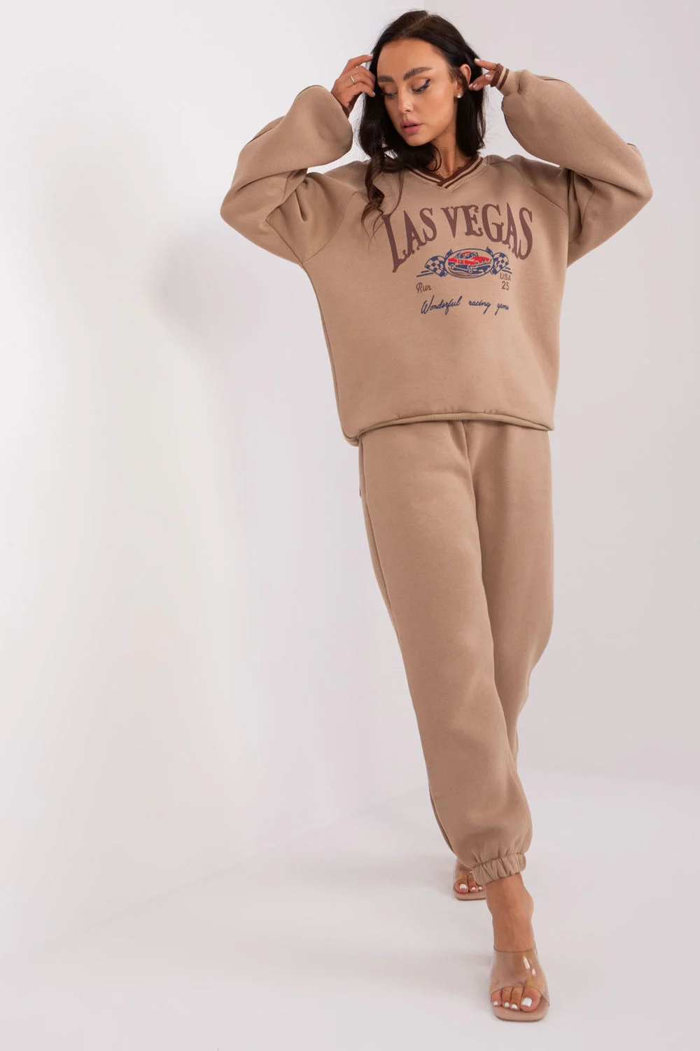 Ensemble sweat beige