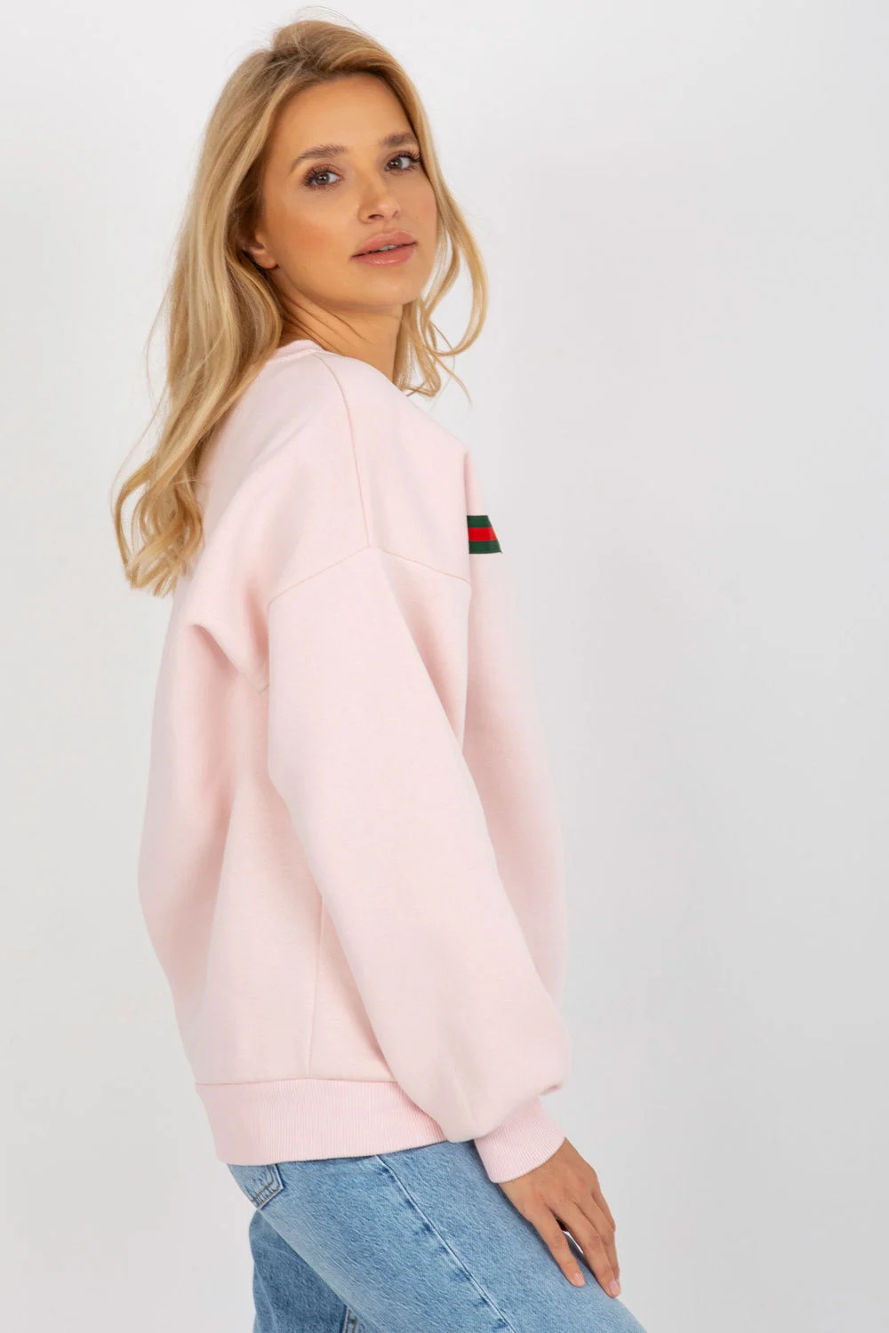 Sweatshirt rose en coton – Image 2