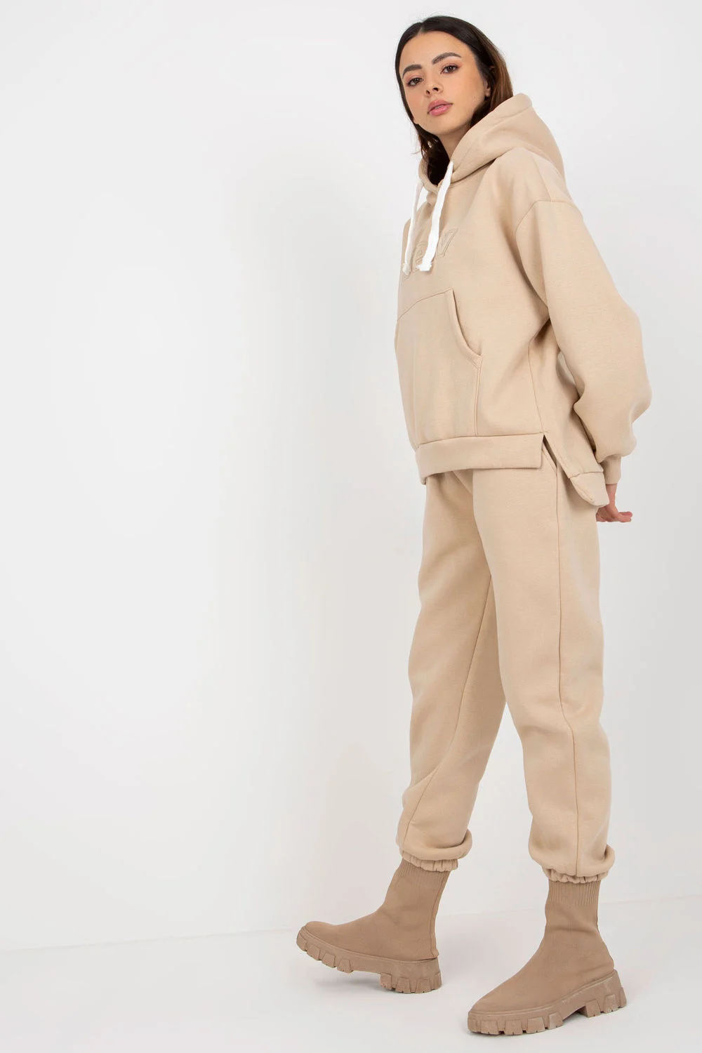 Ex Moda Ensemble sweat beige