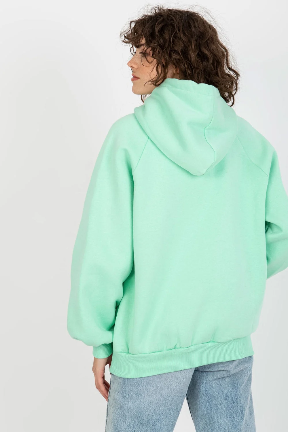 Ex Moda Sweatshirt à capuche oversize vert