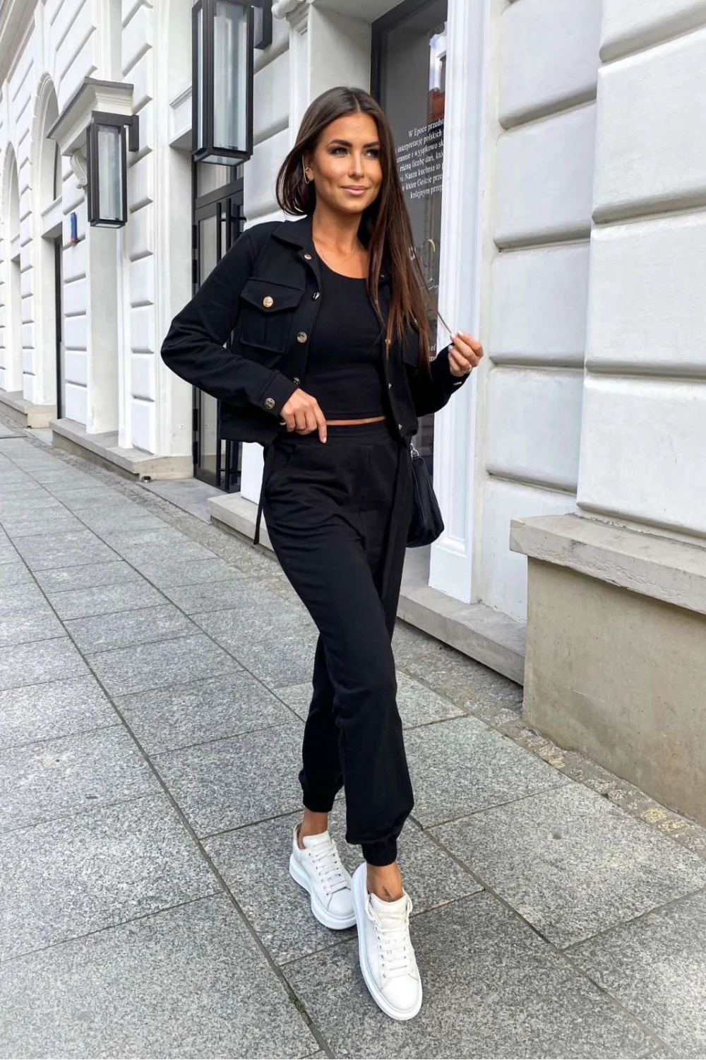 LaBalancia Ensemble sweat noir 3 pièces