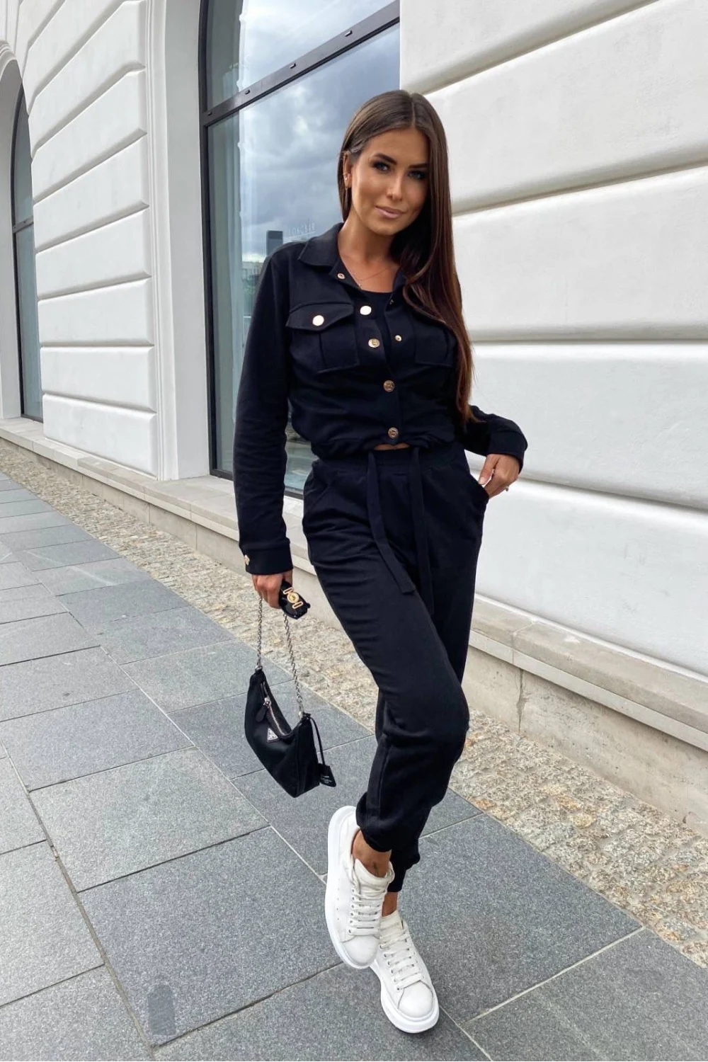 LaBalancia Ensemble sweat noir 3 pièces