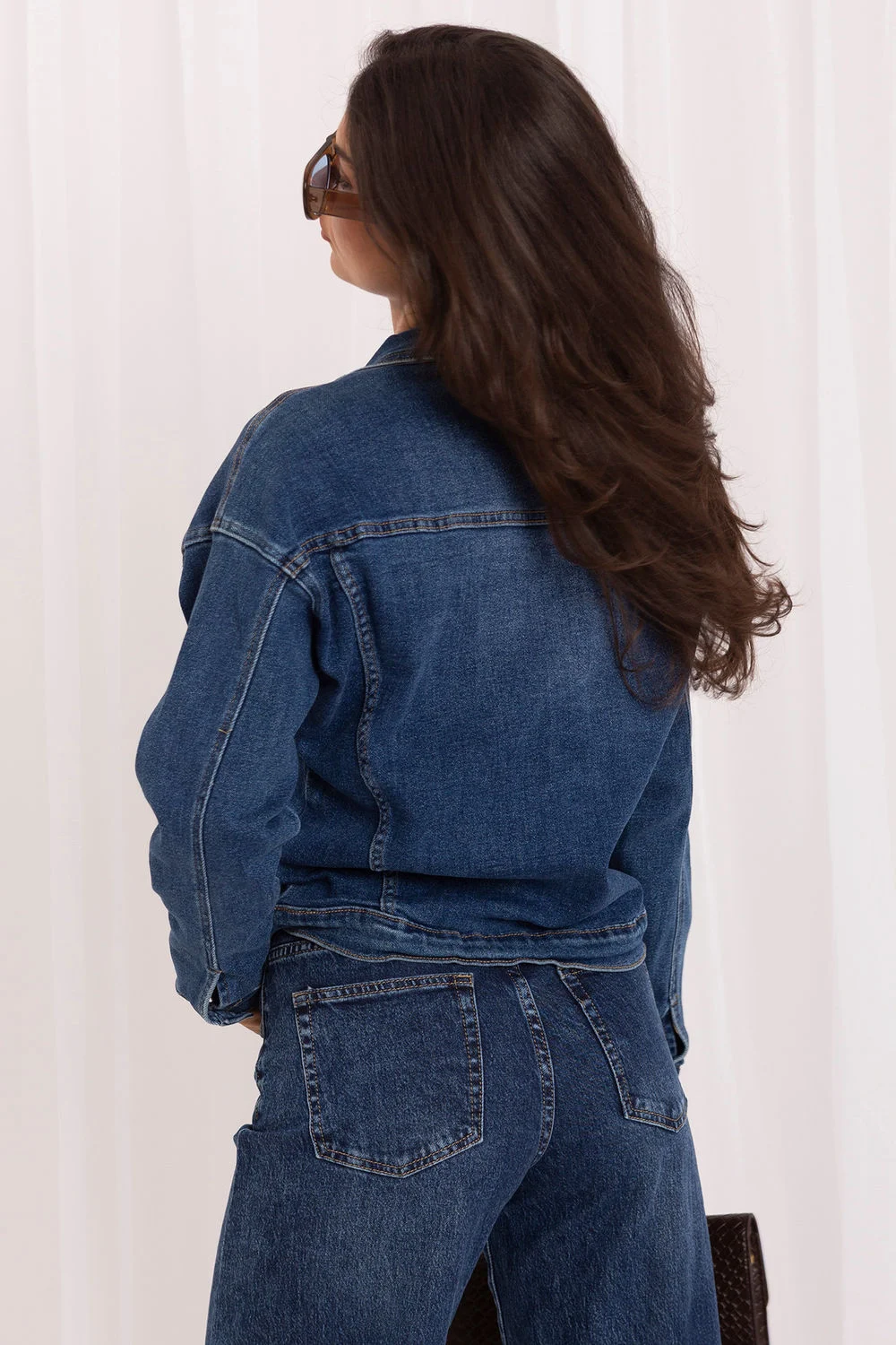 Veste en jean bleu – Image 3
