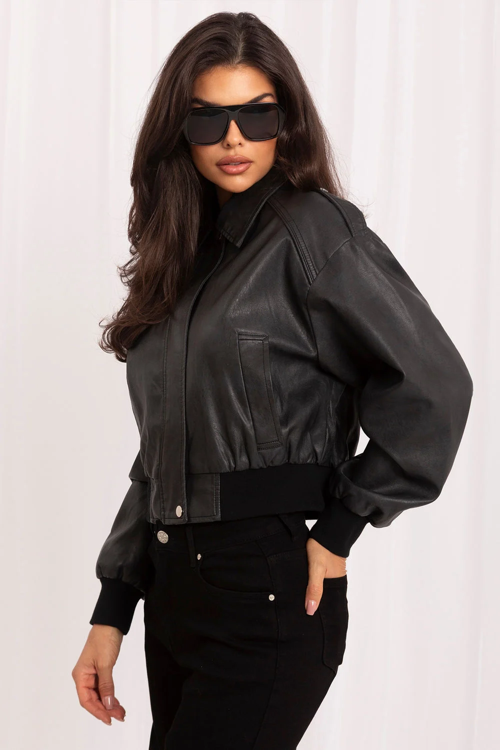Veste bomber noire – Image 2