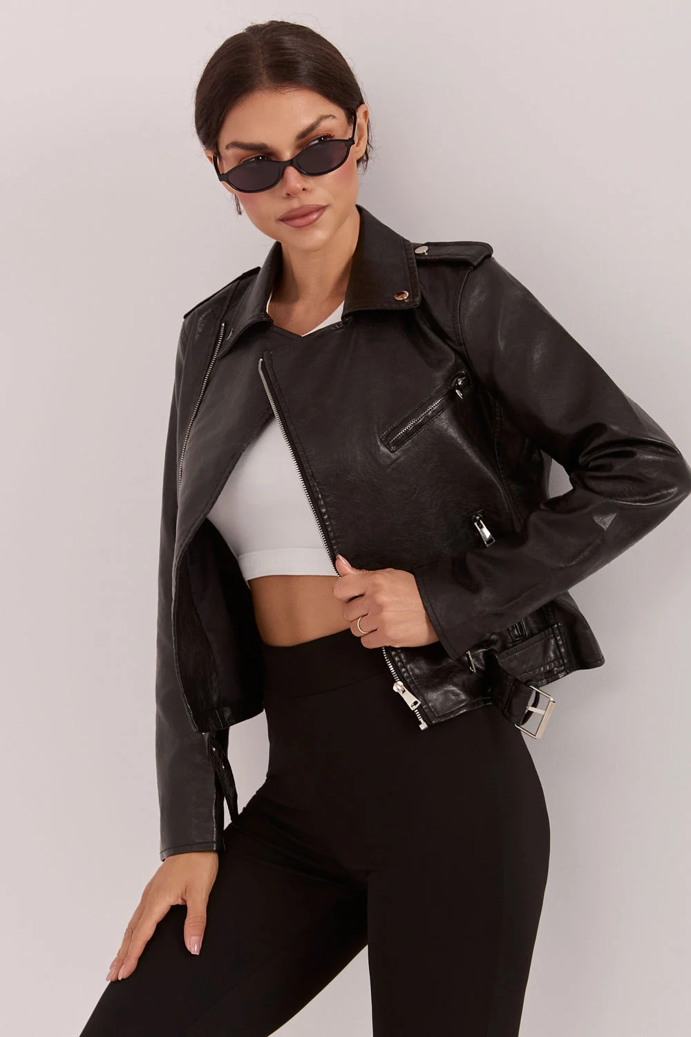 Veste à coupe ajustée noire