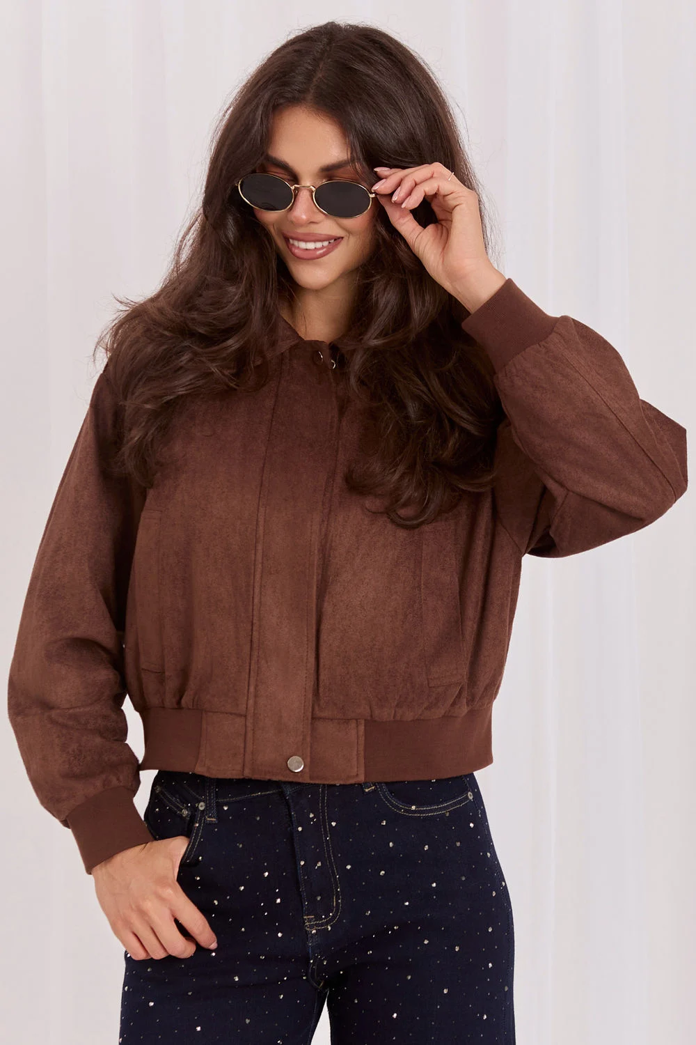 Veste bomber brune