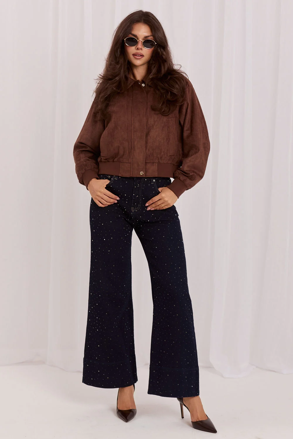 Veste bomber brune – Image 2