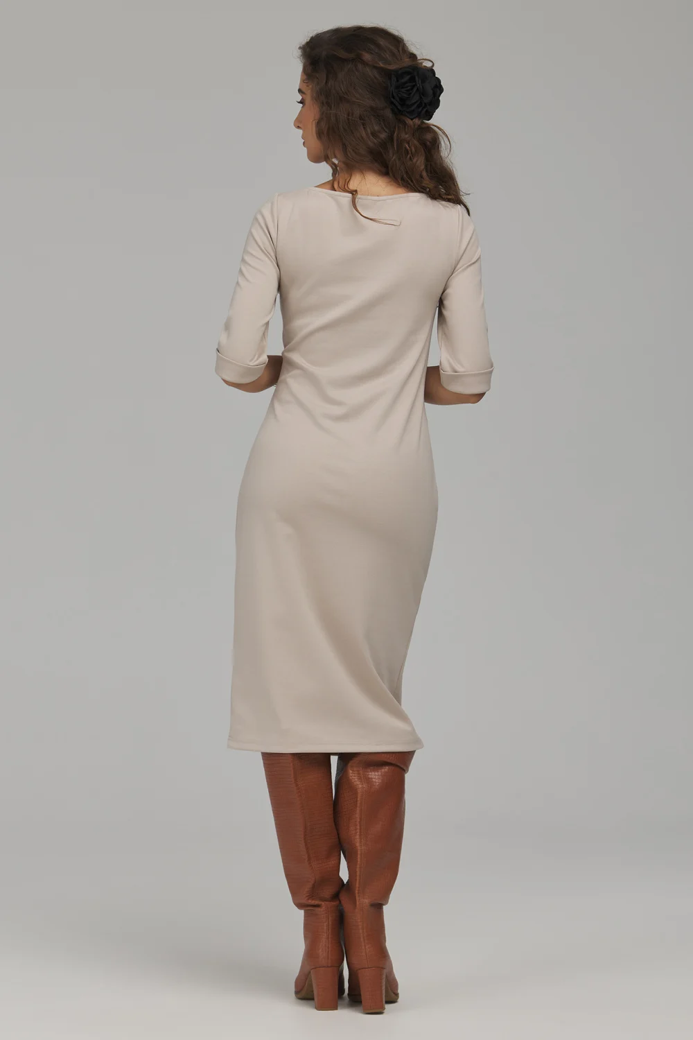 Robe casual beige – Image 3