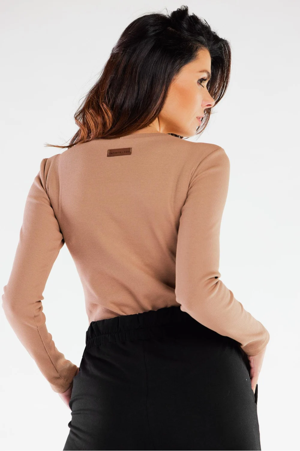 Body beige à manches longues – Image 3