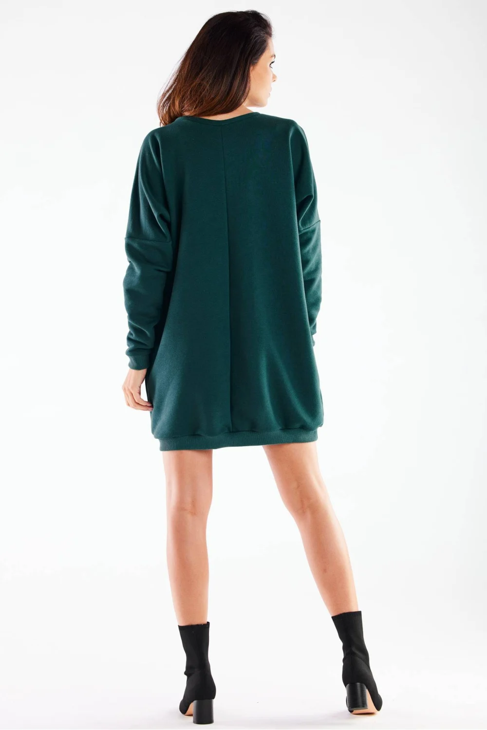 Robe courte oversize verte – Image 3