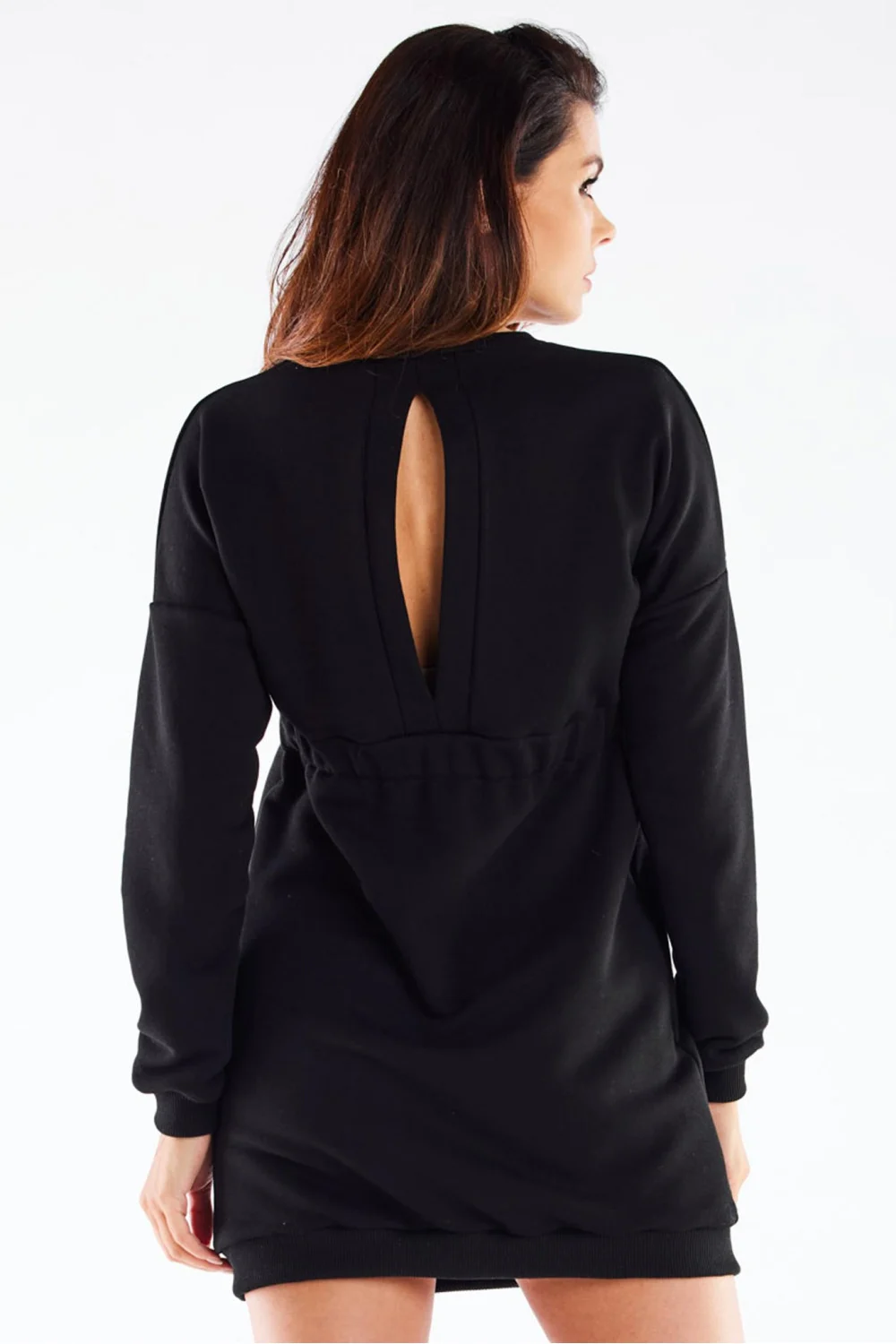 Robe courte noire fendue – Image 3