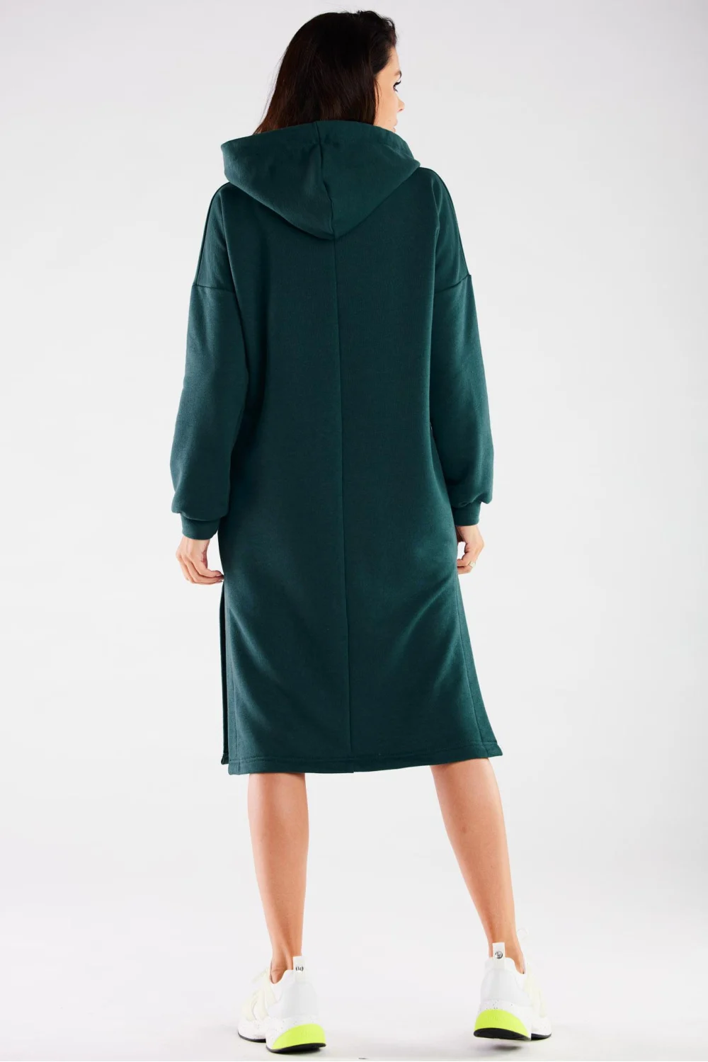 Robe oversize verte à manches longues – Image 3