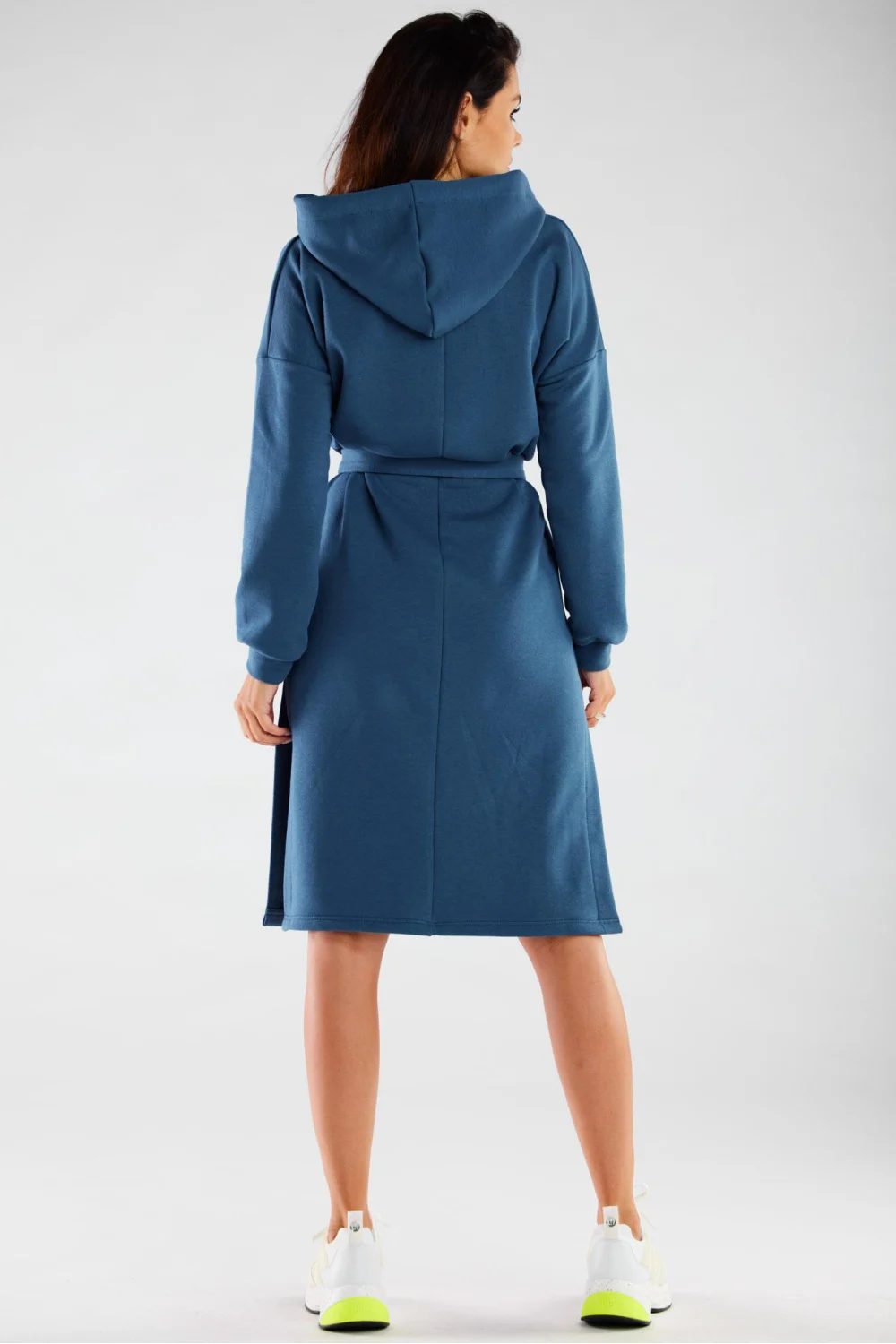 Robe oversize bleue à manches longues – Image 3