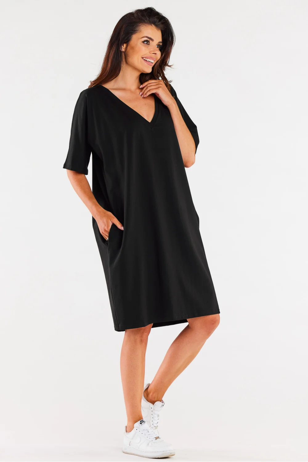 Robe oversize noire – Image 2
