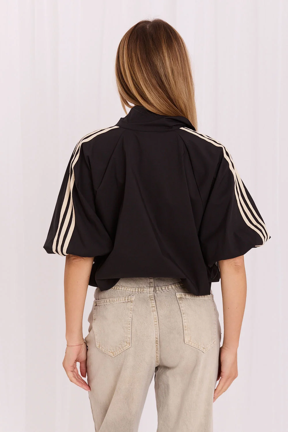 Veste noire col montant – Image 3