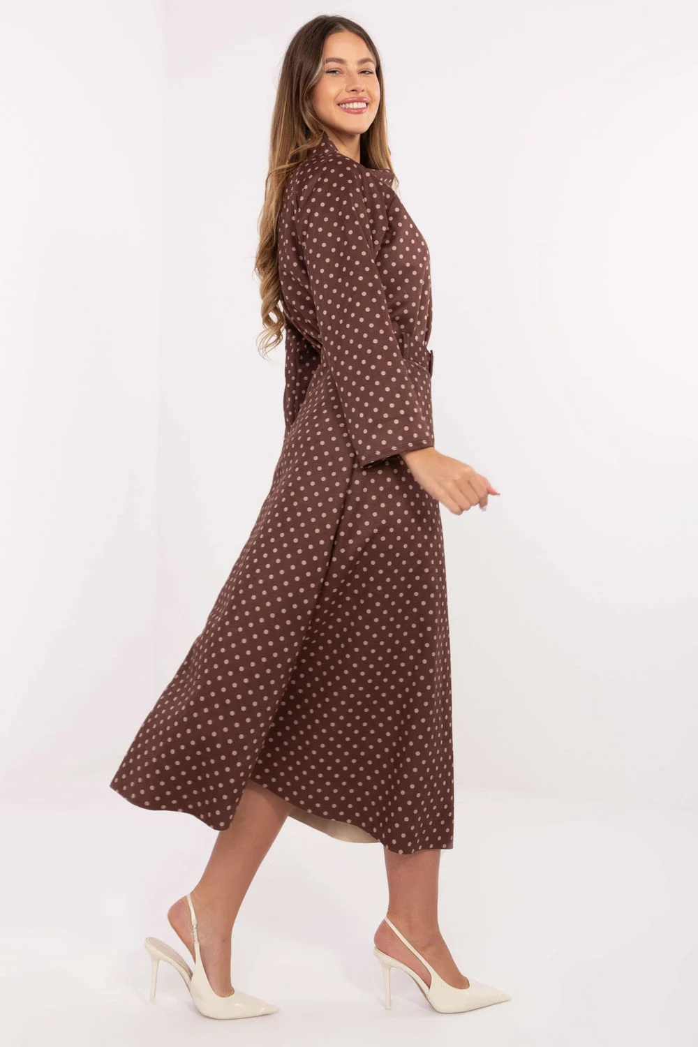 Jupe midi brune – Image 2
