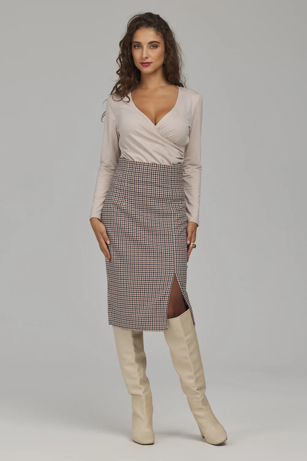 Jupe midi multicouleur – Image 2