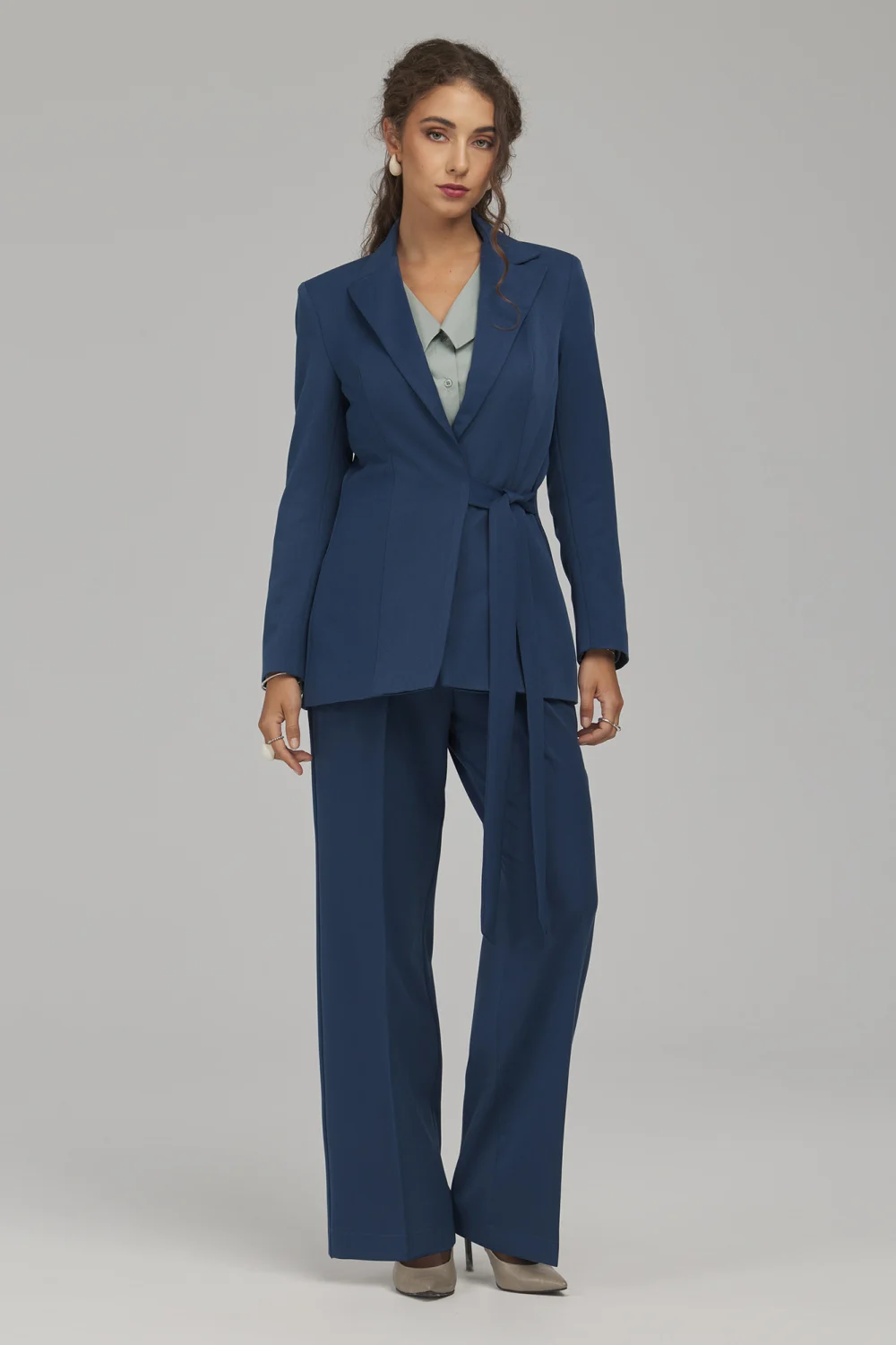 Blazer de tailleur bleu marine – Image 2