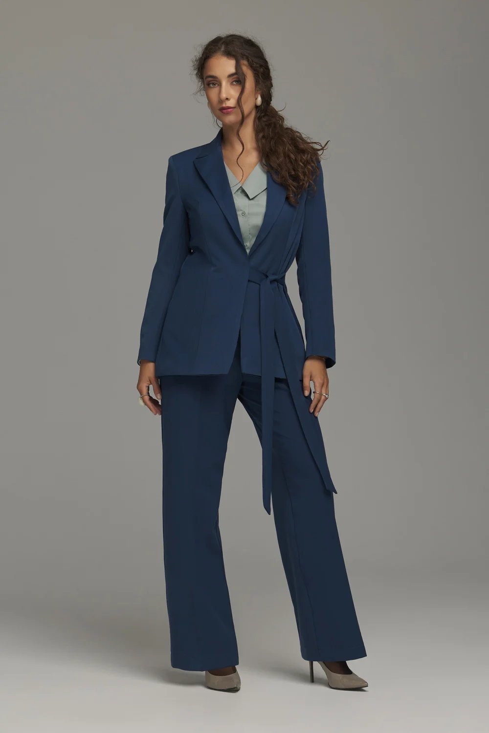 Blazer de tailleur bleu marine – Image 4