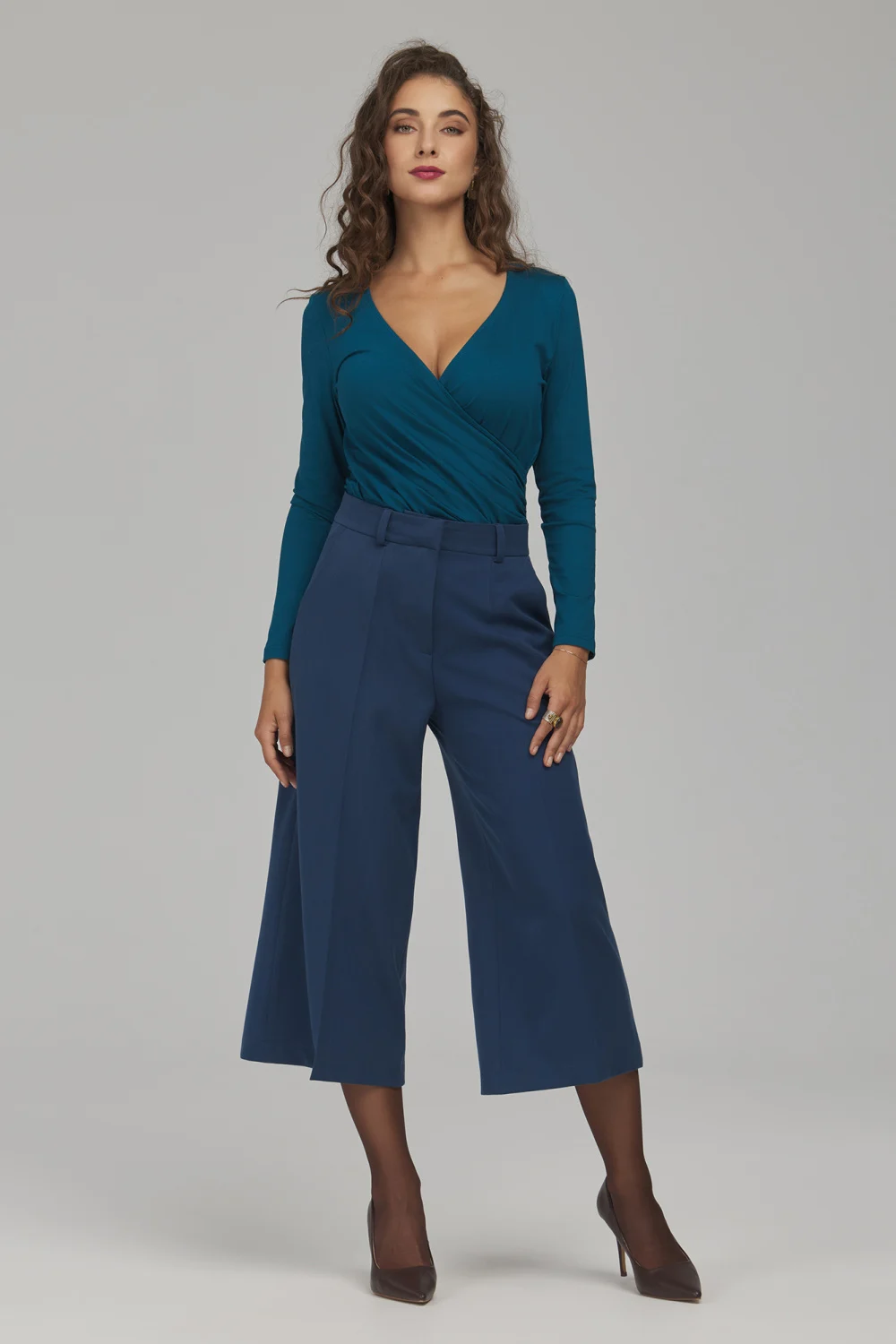 Pantalon large bleu marine