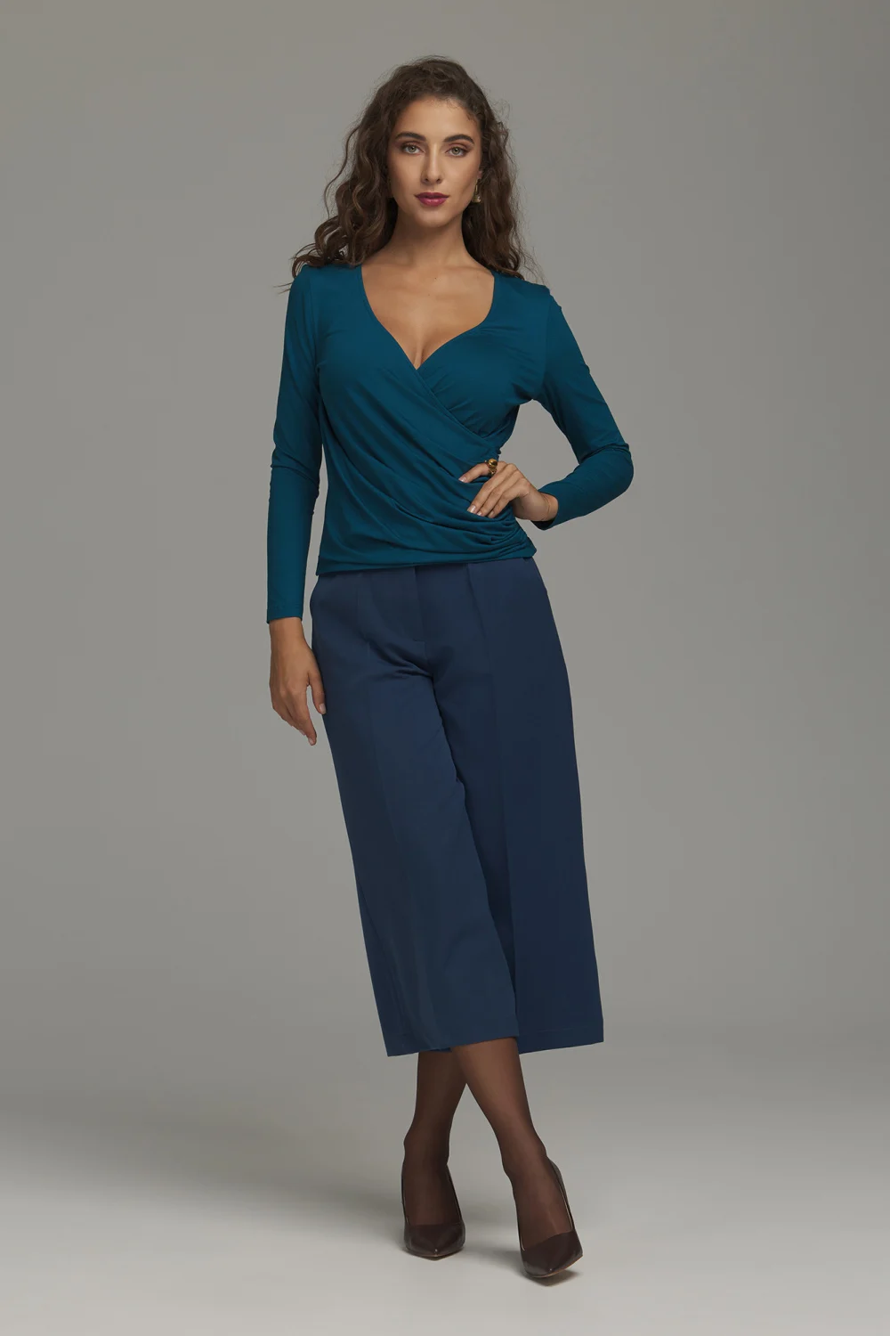Pantalon large bleu marine – Image 2