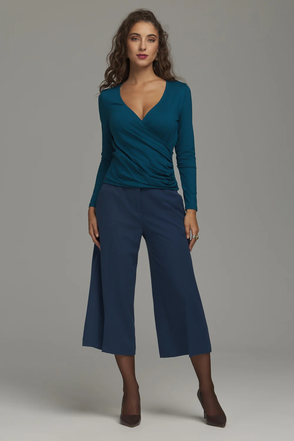 Pantalon large bleu marine – Image 3