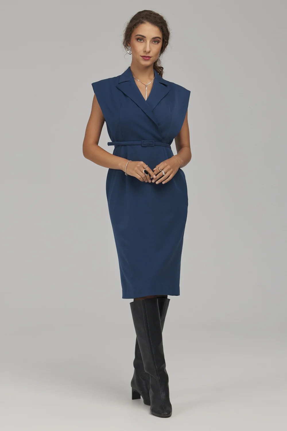 Robe casual bleue marine